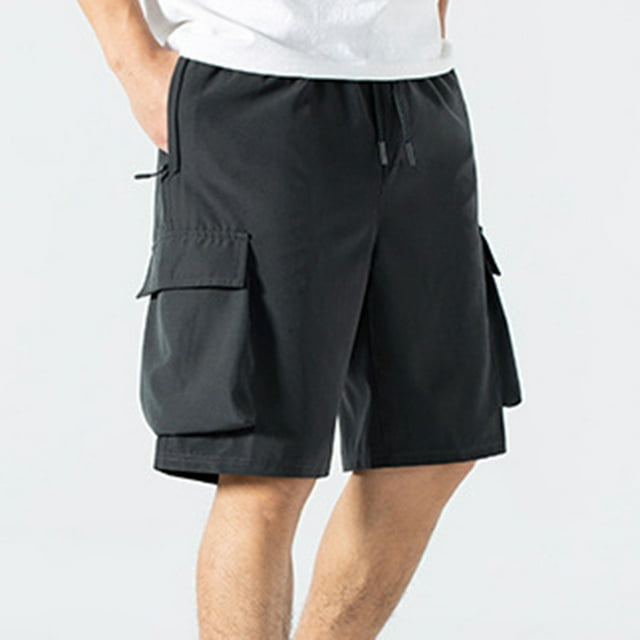 WAENQINLA Cargo Shorts for Men with Multi Pockets Outdoor Drawstring Work Shorts Workwear Athletic Shorts Fathers Day Gift Ideas