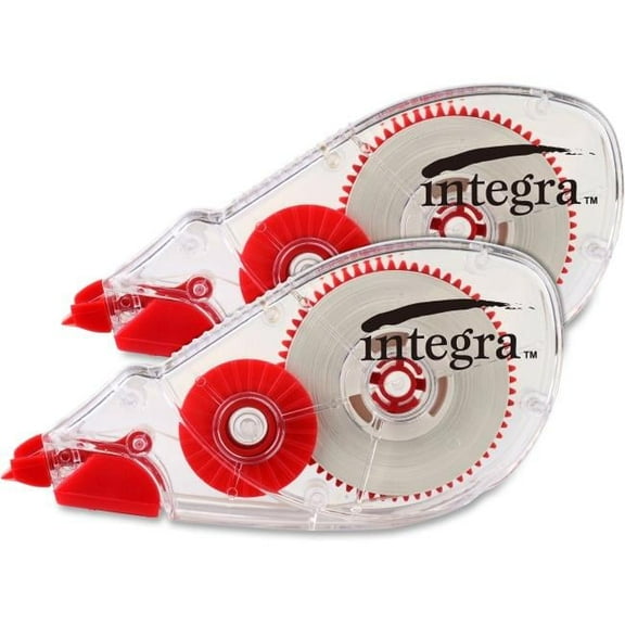 Integra  Dispensing Correction Tape, White - Pack of 2
