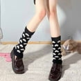 thumbnail image 2 of lnmuld Cute Leg Warmers Knitted Lolita Leg Warmers Fashionable Heart Pattern Design Cozy Foot Sleeves for Casual Wear and Dance Size:One Size, 2 of 5