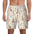 thumbnail image 2 of Goofa Happy Easter Printed Men's Swim Trunks Board Shorts Quick Dry Mens Swimming Trunks with Compression Liner,Breathable Fit Hawaii Beach Shorts-XX-Large, 2 of 9
