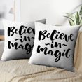thumbnail image 3 of LALILO Throw Pillow Covers Magic Lettering Modern Brush Cushion Cover 18" x 18", 2597 Pack, 3 of 6