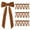 Brown, variant on LIORAGLJ 16pcs Velvet Christmas Bows for Christmas Tree Wreath Gift Wrap Crafts and Party Decorations (Brown)