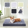 thumbnail image 6 of Orthopedic Dog Bed with Waterproof Removable Cover, Non-Slip Bottom, Washable Plush Crate Mat for Small & Medium Dogs, Senior Pets, 6 of 7