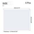 thumbnail image 2 of Uxcell 5pcs Clear Plastic Sheet Replacement Panel 8x10'' for Picture Frame, Crafts, 0.04'' Thick with Protective Film, 2 of 7