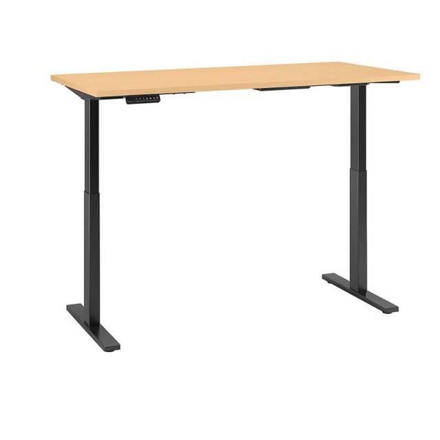 Bush Business Furniture Move 60 Series 60W Height Adjustable Standing Desk in Natural Maple