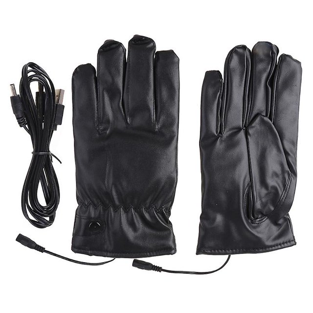 Guantes unisex de pantalla táctil de invierno, guantes de calefacción eléctrica, guantes de esquí de invierno, calefacción de doble cara Feliz Sencillez