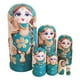 thumbnail image 2 of 7 Uds. de muñecas rusas de madera apilables, conjunto anidado de apilamiento de madera tradicional hecho a mano, muñecas Matryoshka para mesa de, 2 of 9