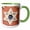 Green/White, variant on 3drose, Czech Republic, Plzen, Great Synagogue - Eu06 Wbi0337 - Walter Bibikow, 11oz Two-tone Red Mug