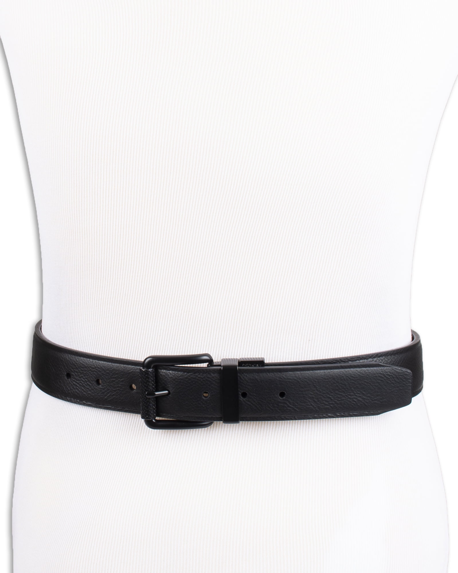 Genuine Dickies Men's Two-In-One Reversible Black to Brown Casual Stretch Belt