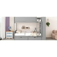 thumbnail image 6 of Solid Wood Full Over Bunk Bed In Gray - 2 Drawers And Multi-layer Cabinet For A Functional Living Area With Storage Units, 6 of 6