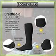 thumbnail image 4 of SOCKS'NBULK 60 Pairs Wholesale Bulk Sport Cotton Tube Socks for Men , Mens Black Tube, 10-13, 4 of 7