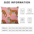 thumbnail image 5 of HENGT Pink Tigers Pillow Covers Decorative Preppy Lumbar Throw Pillowcase Couch Cushion Cover for Home Decor Living Room Bedroom College Dorm Bed Car Sofa Sofa, 5 of 5
