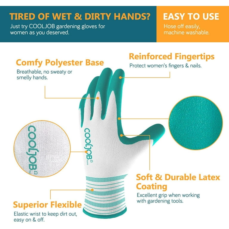 COOLJOB Waterproof Winter Freezer Gloves for Working Gardening Fishing  Construction Worker, Double Coated Rubber Gloves for Indoor Outdoor  Warehouse