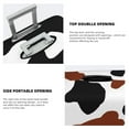 thumbnail image 3 of Susaid Brown Black Cow Print Elastic Washable Suitcase Cover with Hidden Zipper, Fits 18-32 Inch Luggage for Protection During Travel-Large, 3 of 7