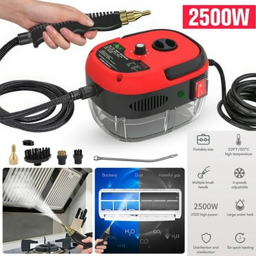 Fengyi 2500W Steam Cleaner, Handheld High Temperature Pressurized Steamer for Cleaning, with 3Pcs Brush Heads for Kitchen/Furniture/Bathroom/Car