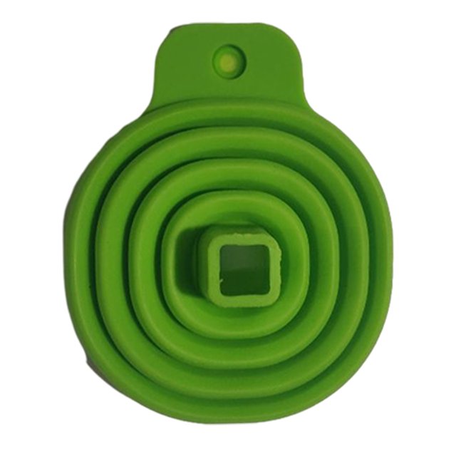 Matsuzay Embudo de silicona plegable, compacto y que ahorra espacio, resistente a las manchas y alto verde Type3 NO3