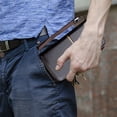 thumbnail image 5 of Cartera para tarjetas de crédito para hombre Cartera larga Cartera con cremallera plegable de cuero 8 ranuras para tarjetas de crédito MFZFUKR BST3061094-4, 5 of 5