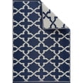 thumbnail image 5 of Beverly Rug Lightweight Indoor Outdoor Reversible Plastic Area Rug - Nevada Blue/White - 4X6, 5 of 7