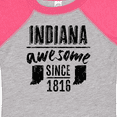 thumbnail image 4 of Inktastic Indiana Awesome Since 1816 Boys or Girls Baby Bodysuit, 4 of 5