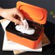 thumbnail image 5 of Caja de almacenamiento de tejidos Reutilizable con tapa de gran capacidad Toalla a prueba de polvo Organizador del dispensador Hogar para coches de sala de estar Naranja negra Sweethay HA012032-04B, 5 of 7