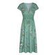 thumbnail image 4 of Puntoco Vestido De Manga Corta Con Cuello En V, Vestido De Manga Corta Con Cuello En V Para Mujer, Talla Grande, Verde Xxl, 4 of 6