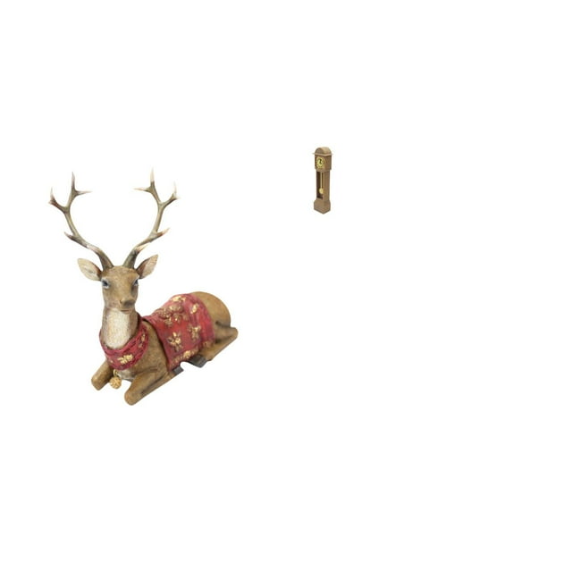 Figuras de renos,Figuras de reno,alce,ciervo,estatua,decoración del hogar,Reloj de suelo para casa de muñecas,Reloj de piso para casa de muñecas en miniatura,minimuebles,Reloj de pie para