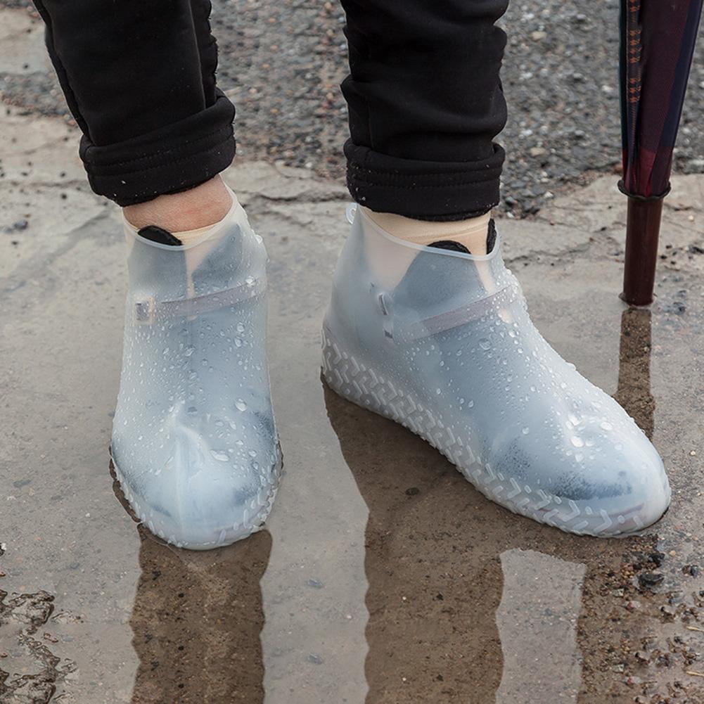 white canvas shoe protector