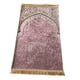 thumbnail image 1 of Rectángulo Musulmán Oración Alfombra Decoración Bordado Ramadán Regalo Exquisito Elegante Suave para Eid Dormitorio Adulto Niños Meditación Interior Rosa BLESIY Alfombra de rezo, 1 of 8