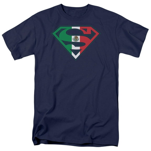 Superman Men's Mexican Shield T-shirt Small Black