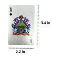 thumbnail image 6 of 1 Standard Deck of Silver Foil Plastic Poker Cards, Waterproof Playing Cards, 6 of 6