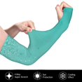 thumbnail image 2 of Balery Turquoise Glitter Mangas Refrescantes para Brazos para Hombre y Mujer – Transpirables y Absorbentes de Humedad para Mujeres, Hombres y Niños, 2 of 7