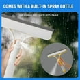 thumbnail image 2 of 3 in 1 Window Cleaning Scraper with Spray Bottle, Multifunctional Window Squeegee with Spray, Portable Small Window Squeegee Cleaner, Useful Window Squeegee Cleaner Spray Tool for Home Car Kitchen, 2 of 6