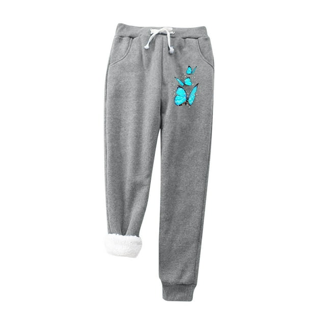 Pantalones de terciopelo liso Gibobby con bolsillos para mujer Gris S