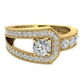 thumbnail image 4 of 0.75 CT TW Diamond Buckle Ring 14K Gold, 4 of 5