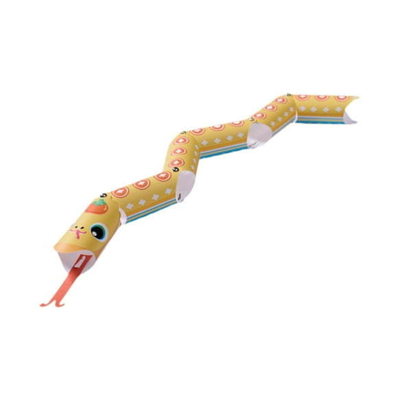 Abbracc Snake DIY Paper Chain Craft Kit Children Themed Party Handmade Material Kits Yellow