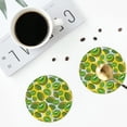 thumbnail image 5 of Disketp Watercolor Kiwi Fruits Summer Funny Coasters,4 Pcs Leather Coasters With Holder, Perfect Housewarming Hostess Gifts,Protect Furniture From Water Marks Scratch, 5 of 9