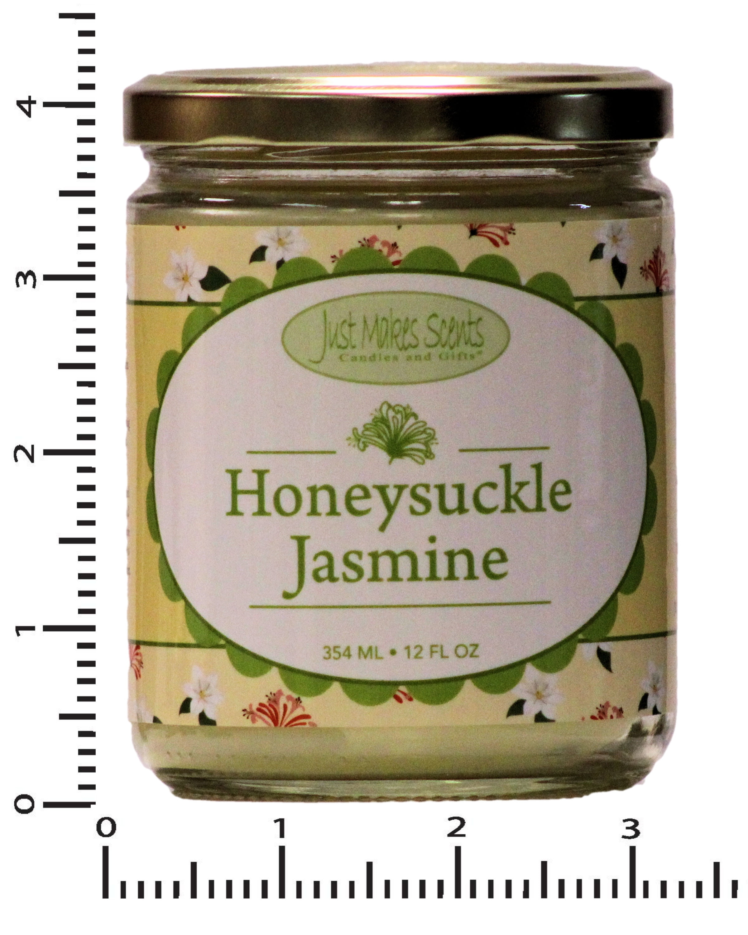 Honeysuckle Jasmine Salsa Jar Candle 12 oz -Just Makes Scents Candles & Gifts