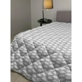 thumbnail image 2 of Paint Down Alternative Comforter, Random Art of Brush Scribbles and Streaks, Microfiber Quilt for All Season, 5 Sizes, Azure Blue Cream, by Ambesonne, 2 of 3