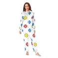 thumbnail image 4 of Adult Onesie Tile Flower Abstract Tile Zipper One-Piece Pajamas Unisex with Pockets, 4 of 6