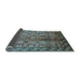 thumbnail image 2 of Ahgly Company Indoor Square Oriental Light Blue Industrial Area Rugs, 5' Square, 2 of 4