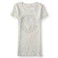 thumbnail image 1 of Aeropostale Bklyn Nineteen 87 Camiseta adornada para mujer, gris, pequeña Aeropostale Camiseta adornada, 1 of 2