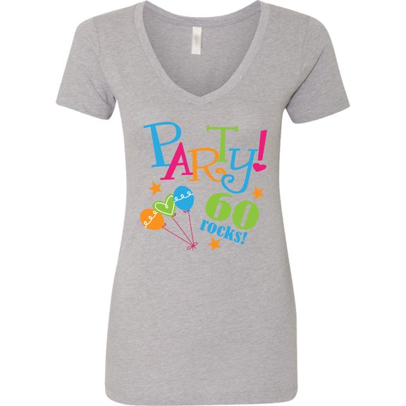 Inktastic 60th Birthday Party Women's V-Neck T-Shirt