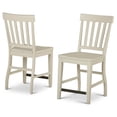 thumbnail image 1 of Cayla 24" Slat Back Counter Stool in Distr4ssed Antique White, 1 of 9
