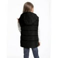 thumbnail image 5 of Coerni Boys Girls Puffer Vest with Hood Warm Sleeveless Winter Down Jacket Lightweight Zip Up Hooded Coat Puffy Quilted Vests, 5 of 7