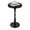 Black&Plane-Round, variant on Yabanana Round Wooden Side Table & Drink Table for Small Space, with Rubberwood Accent Leg, for Living Room, Corner, Bedroom (Black,11.8in)
