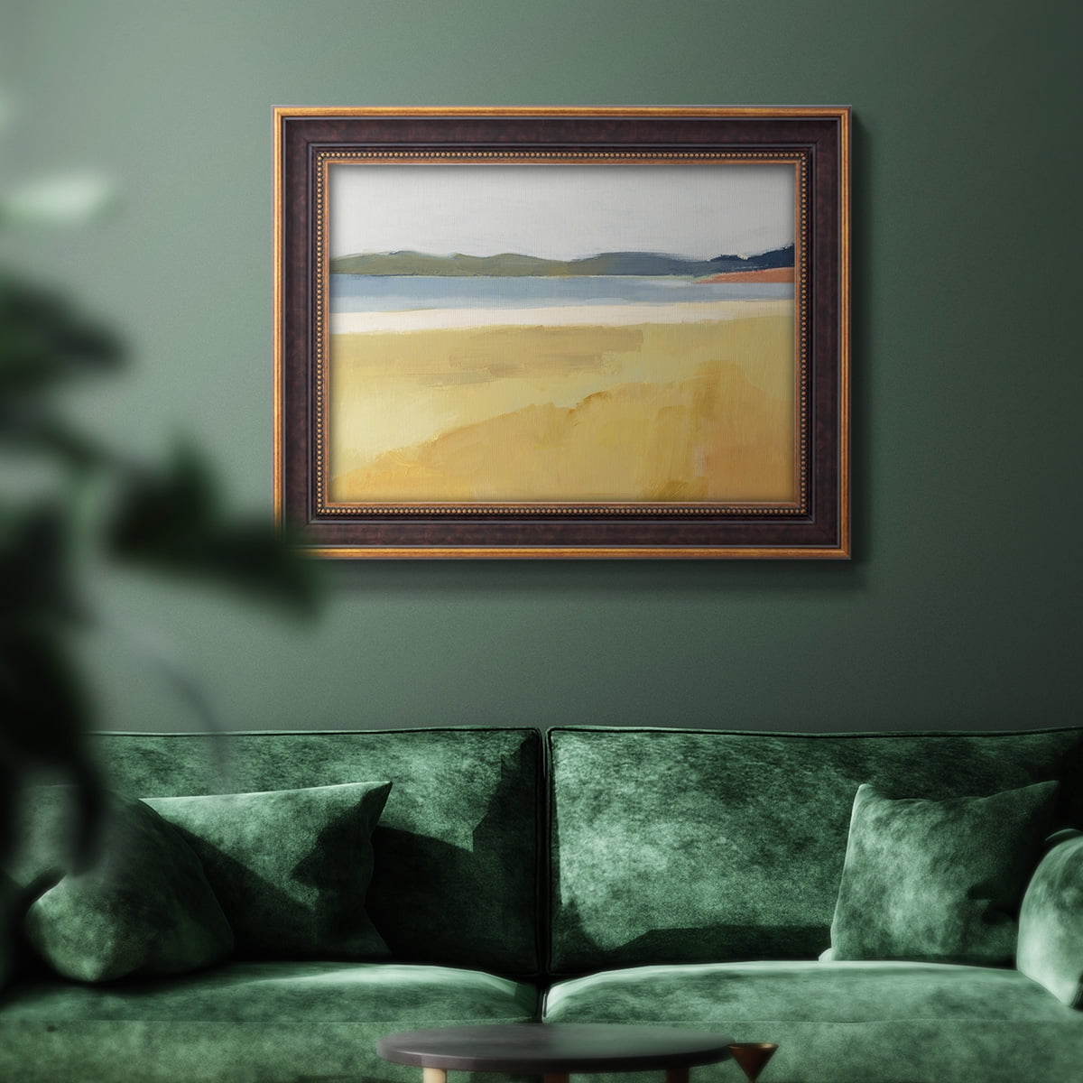 Ochre Seaside II Premium Framed Canvas- Ready to Hang
