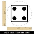 thumbnail image 2 of Four 4 Dice Die Self-Inking Rubber Stamp Ink Stamper - Green Ink - Medium 1 Inch, 2 of 7