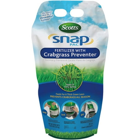 Scotts Snap Pac Fertilizer with Crabgrass Preventer, 4,000 sq ft