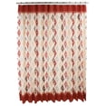 thumbnail image 3 of 14-Pcs PEVA Shower Curtain Set 72” w/ Anti-Slipping Rubber-Mat & 12 Stainless-Steel Beaded Hooks Burgundy, 3 of 7