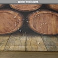 thumbnail image 6 of Ambesonne Wine Place Mats Set of 4, Wall of Wooden Barrels, Standard Size, Brown, 6 of 6